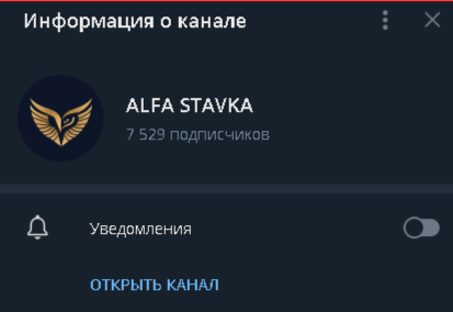 Alfa Stavka Телеграмм