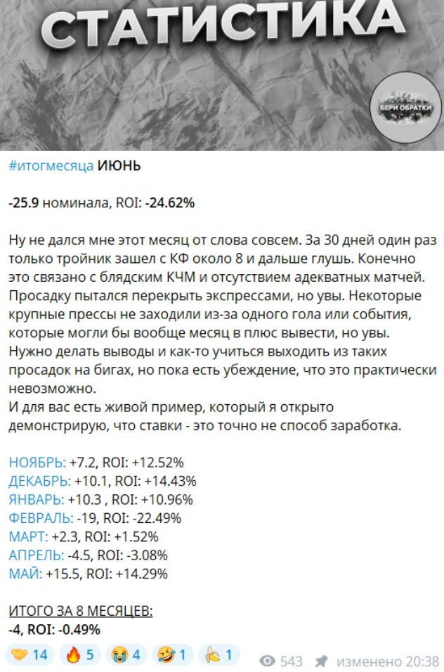 Бери Обратки каппер