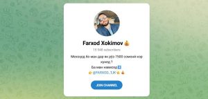 Канал Telegram Farxod Xokimov @farxod_tjk – Реальные Отзывы