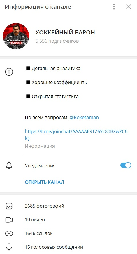 Хоккейная ракета телеграмм