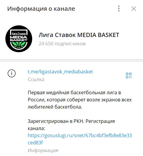 Лига Ставок MEDIA BASKET отзывы