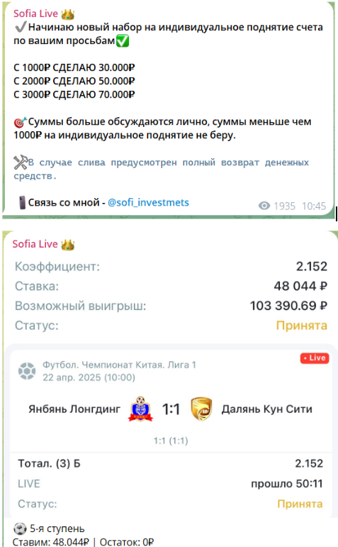 отзывы Sofi_investmets