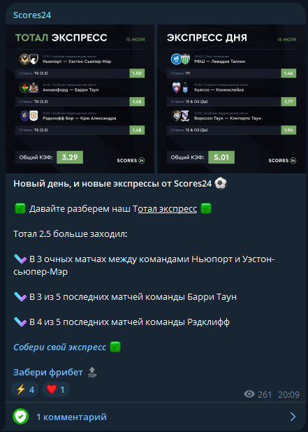 scores 24 прогнозы