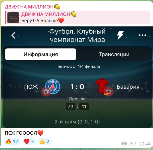VipChaattBot прогнозы