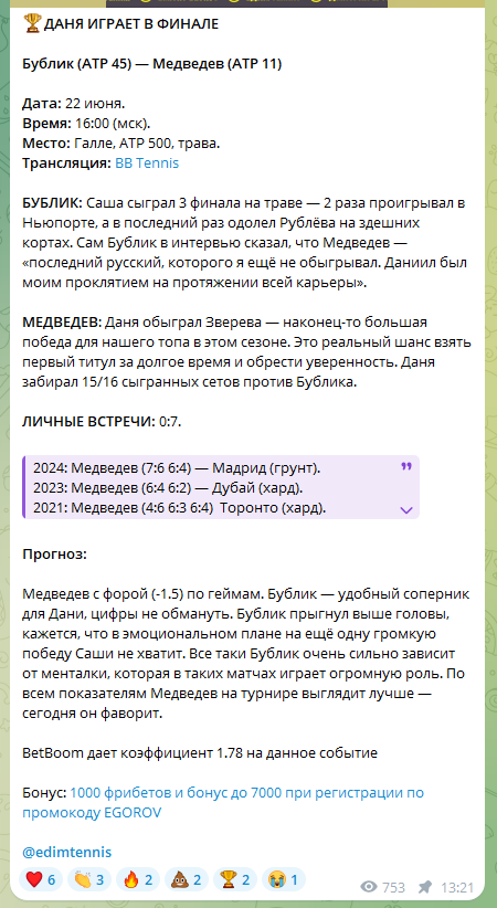 Едим Теннис каппер