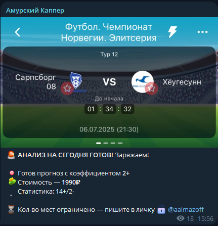 телеграм Амурский Каппер