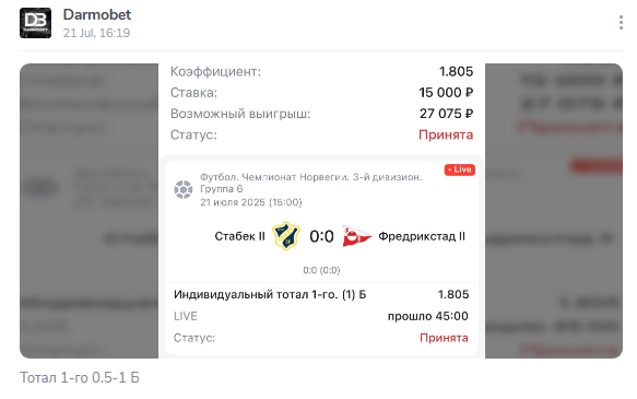 телеграмм Darmobet