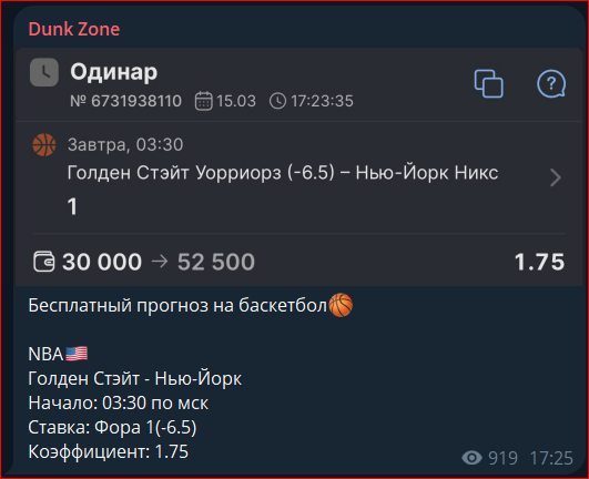 Dunk Zone каппер