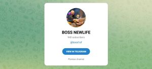 Канал Telegram Boss Newlife – Отзывы о Boss @boss1of