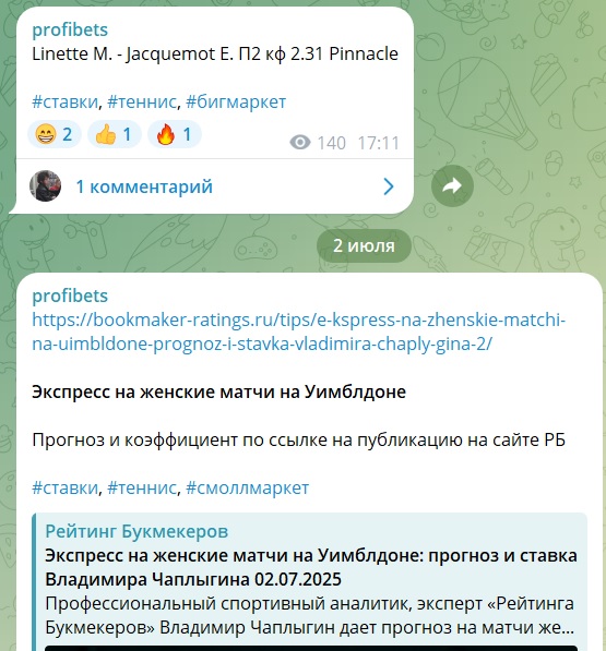Profibets каппер