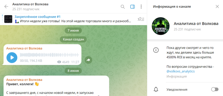 Аналитика от Волкова каппер