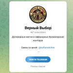 Канал Telegram Верный Выбор – Отзывы о Вячеславе Eufixmatches