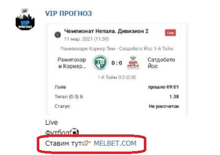 вип прогноз прогнозы телеграмм