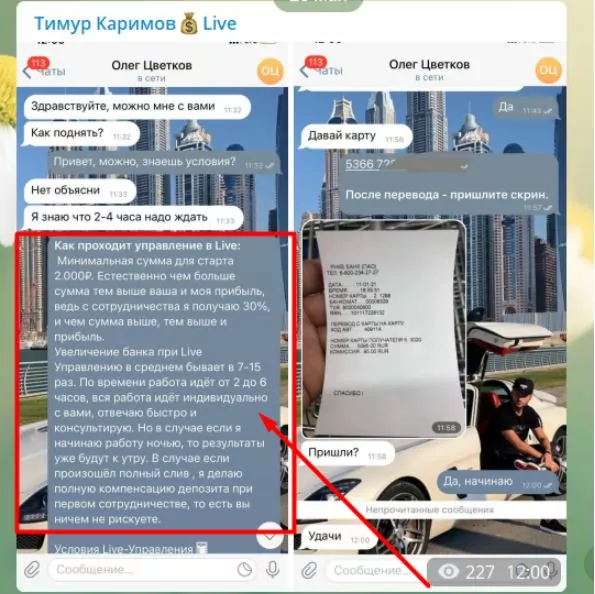 тимур каримов телеграмм