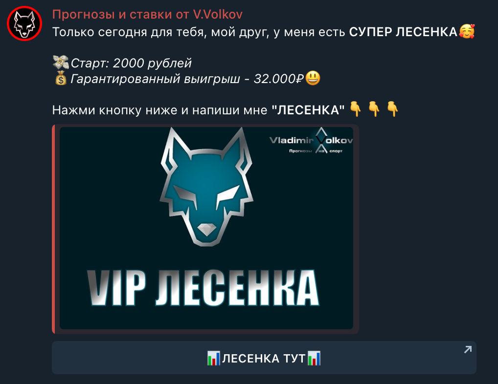 владимир волков телеграмм