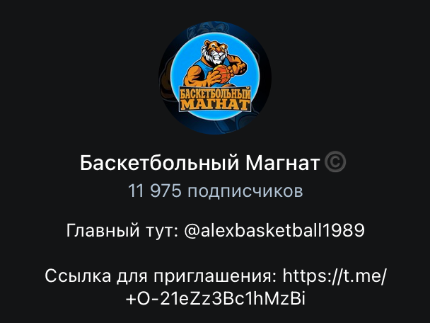 баскетбольный магнат телеграмм канал
