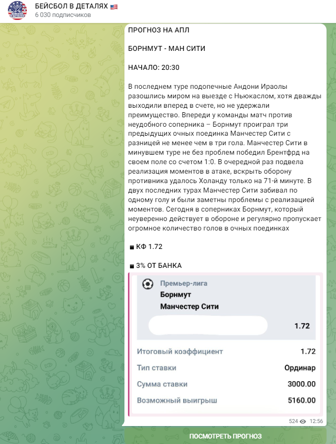 бейсбол в деталях телеграмм отзывы
