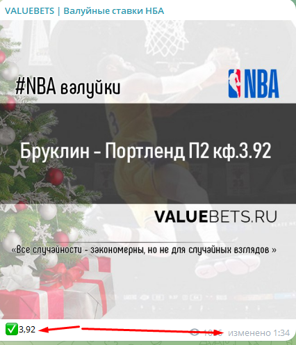 ValueBets НБА отзывы