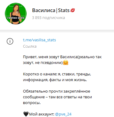 Василиса Stats